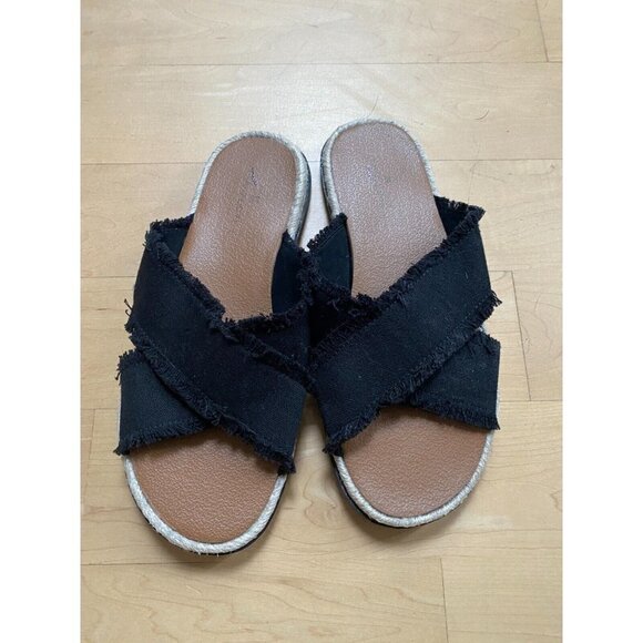 Caslon Women's black "Paxton" slide sandals sz 7 - Picture 4 of 7